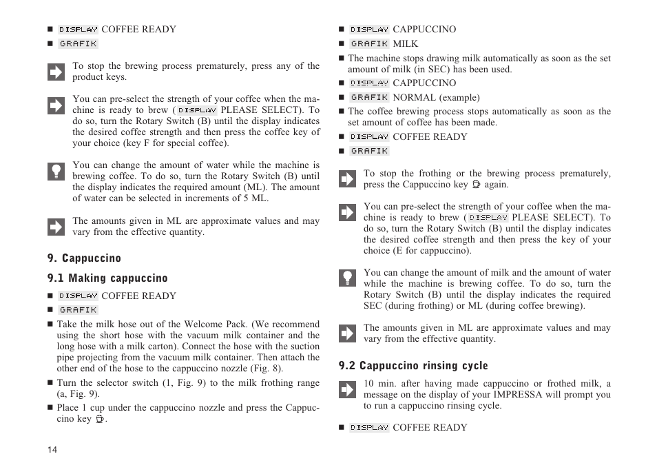 Jura Capresso IMPRESSA Z5 User Manual | Page 14 / 37