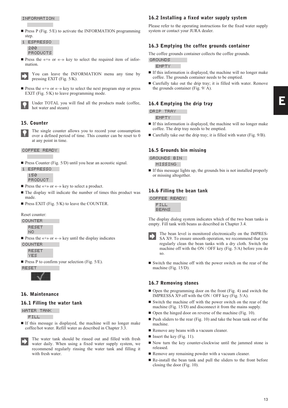 Jura Capresso IMPRESSA X9 User Manual | Page 13 / 18