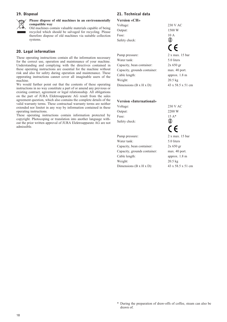 Jura Capresso IMPRESSA X9 User Manual | Page 18 / 18