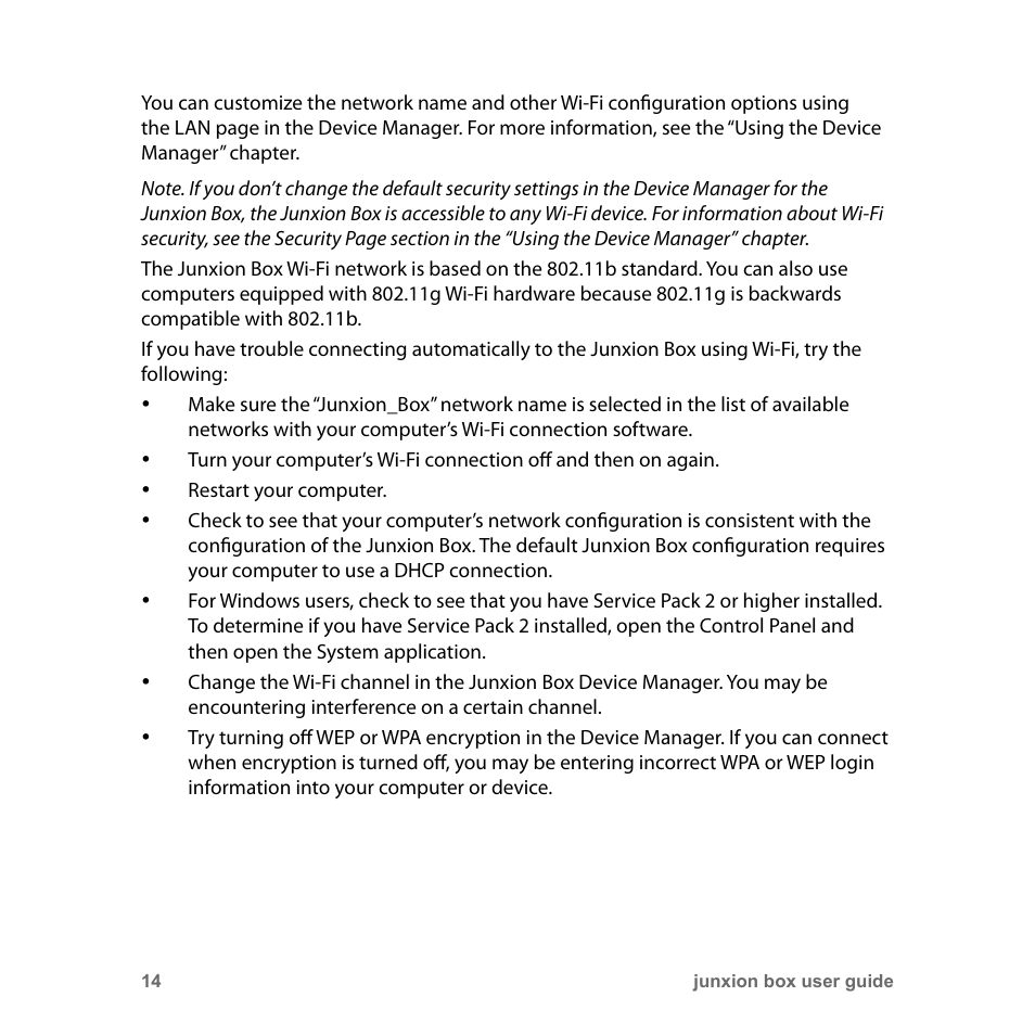 Junxion Box JB-110B User Manual | Page 14 / 48