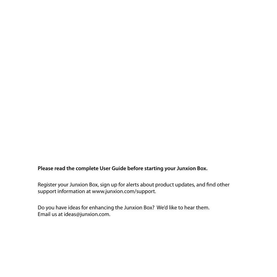 Junxion Box JB-110B User Manual | Page 2 / 48