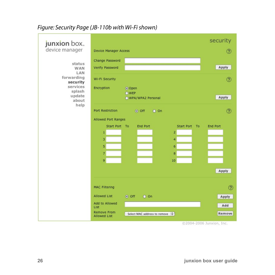 Junxion Box JB-110B User Manual | Page 26 / 48