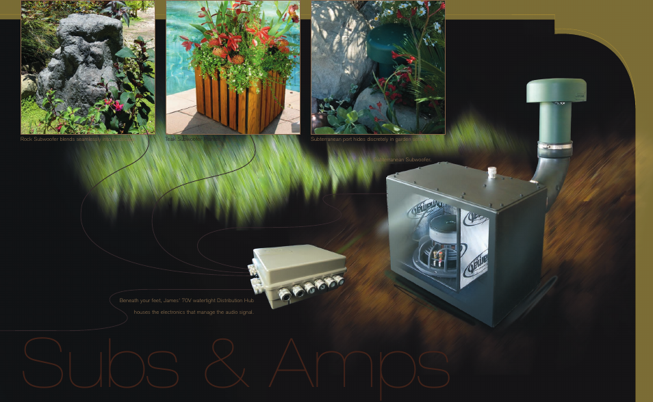 Subs & amps, But never found | James Loudspeakers Landscape Series User Manual | Page 7 / 8