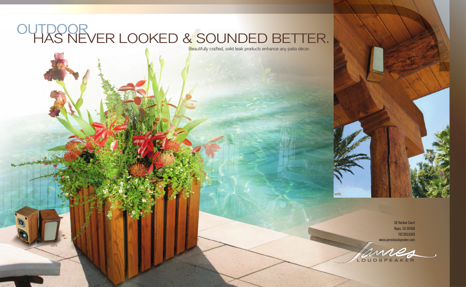 Outdoor has never looked & sounded better | James Loudspeakers Landscape Series User Manual | Page 8 / 8