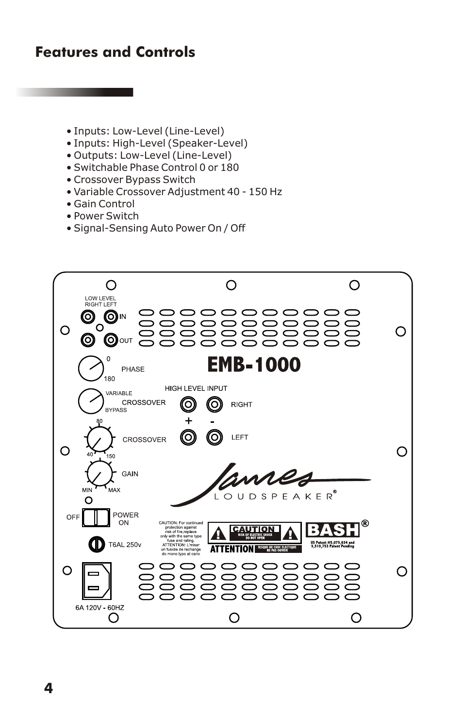 James Loudspeakers EMB User Manual | Page 5 / 11