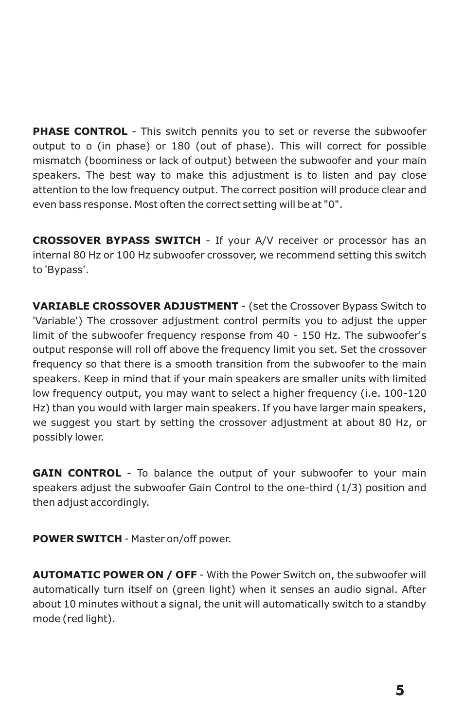 James Loudspeakers EMB User Manual | Page 6 / 11