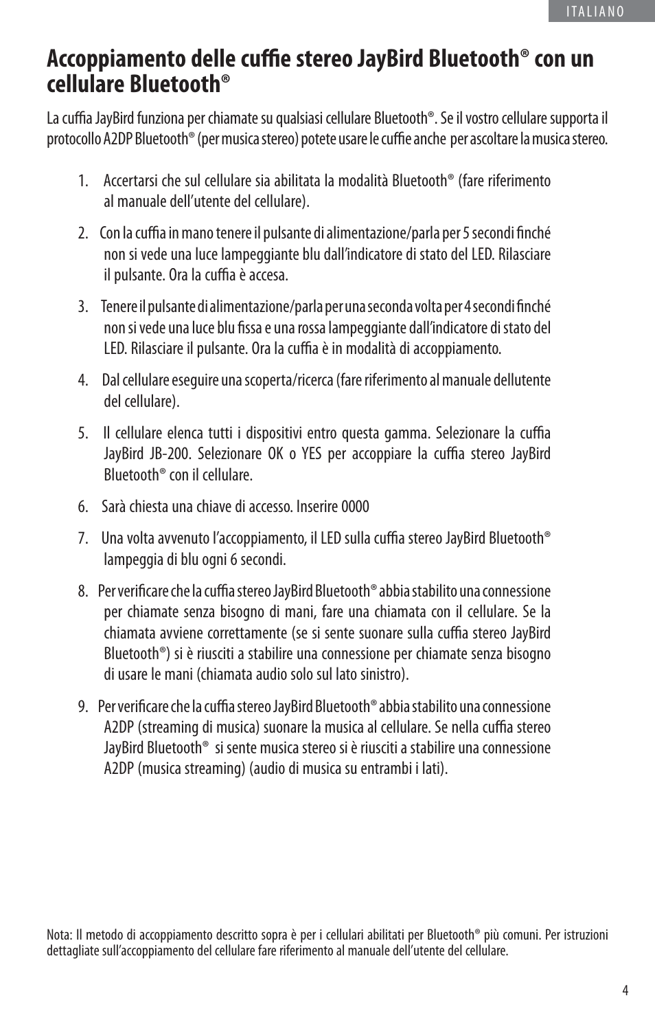 JayBird BLUETOOTH HEADPHONES JB200 User Manual | Page 57 / 82