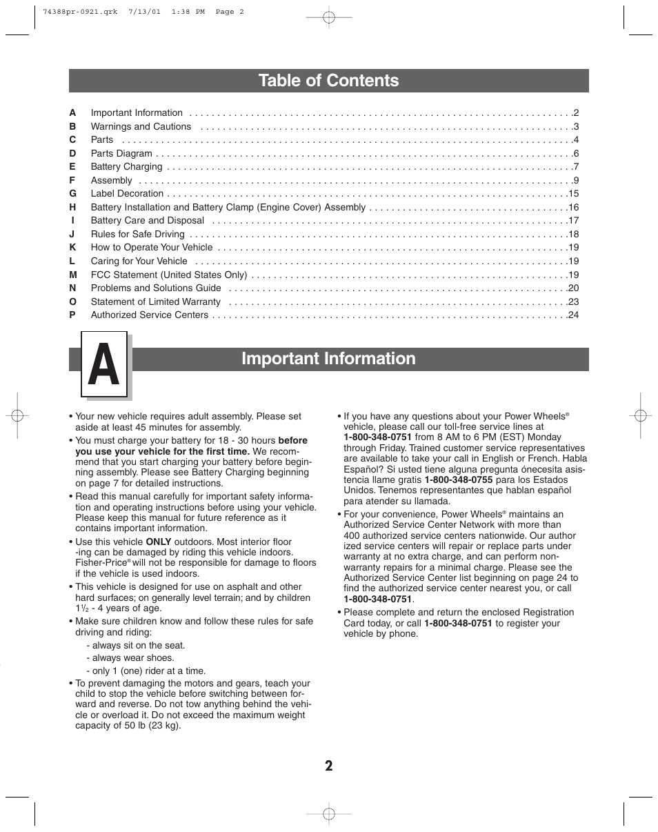 Jeep 74383 User Manual | Page 2 / 28