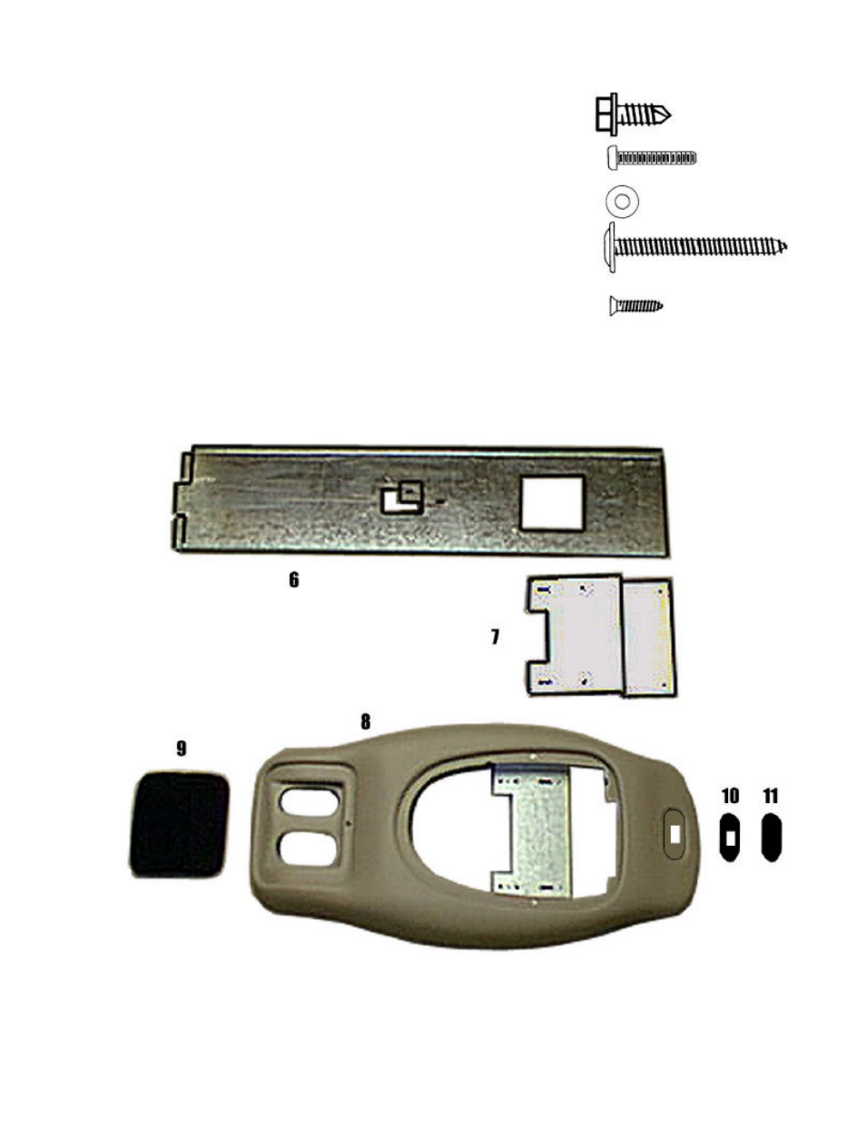 Materials provided for installation | Jeep 50-0284x-015 Series User Manual | Page 2 / 6