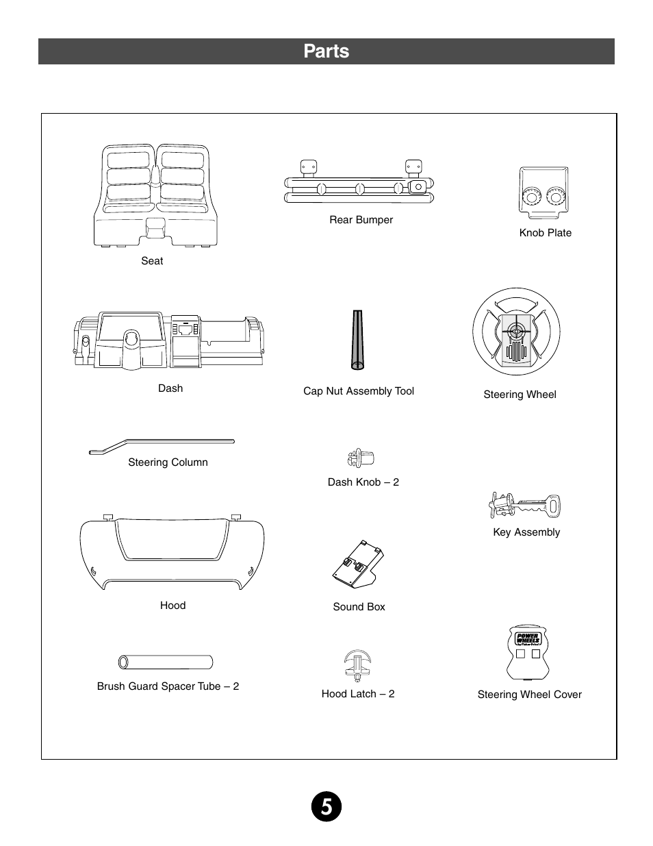 Parts | Jeep 75598 User Manual | Page 5 / 36