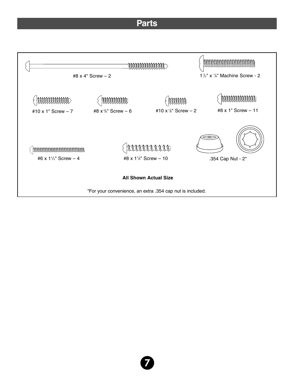 Parts | Jeep 75598 User Manual | Page 7 / 36