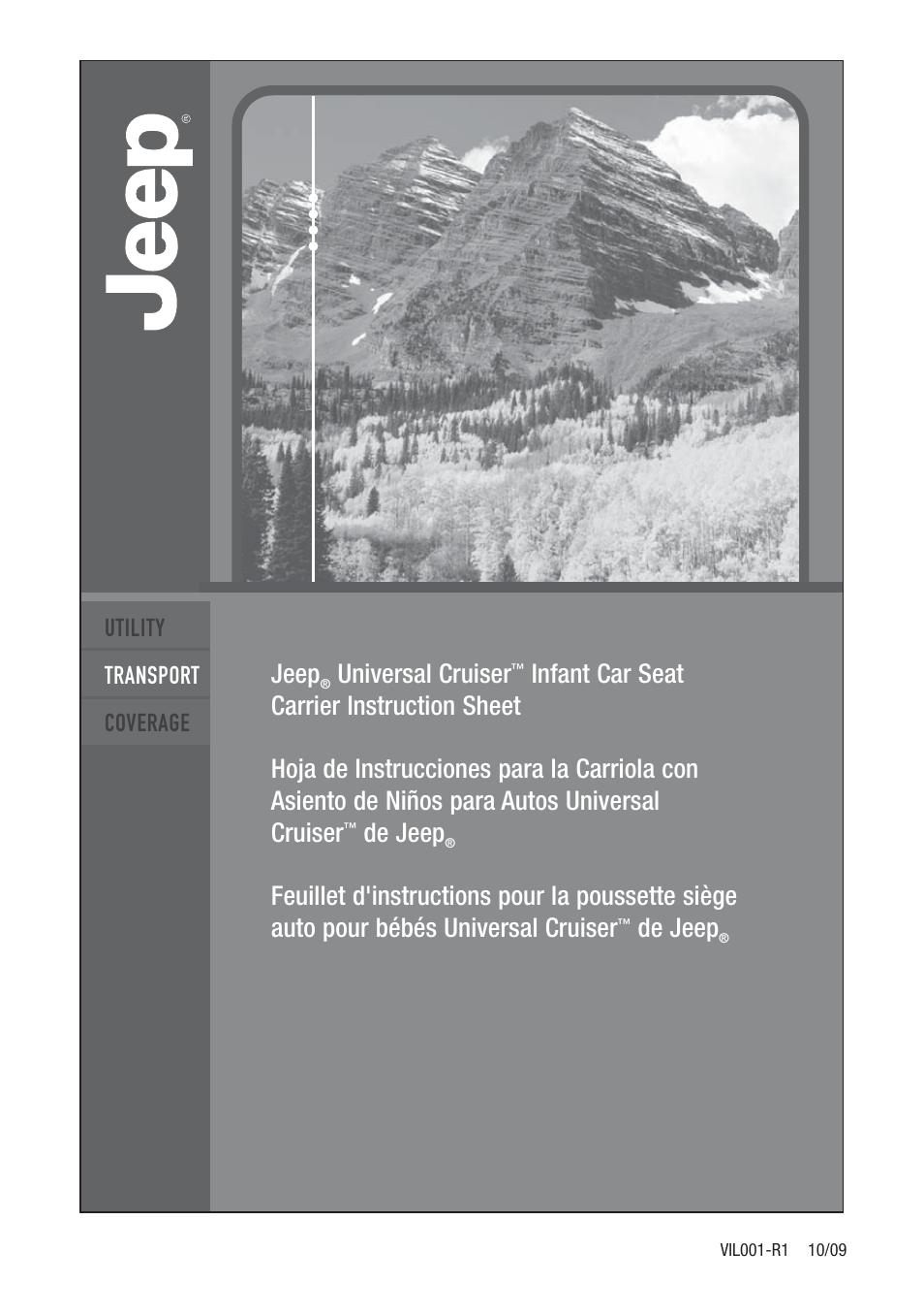 Jeep UNIVERSAL CRUISER VIL001-R1 User Manual | 24 pages