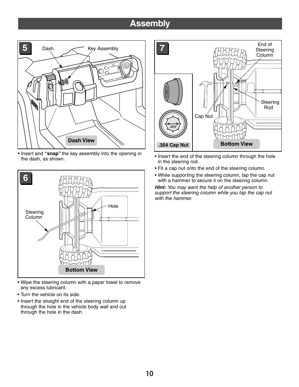 Assembly 5 6 | Jeep WRANGLER B7659 User Manual | Page 10 / 28