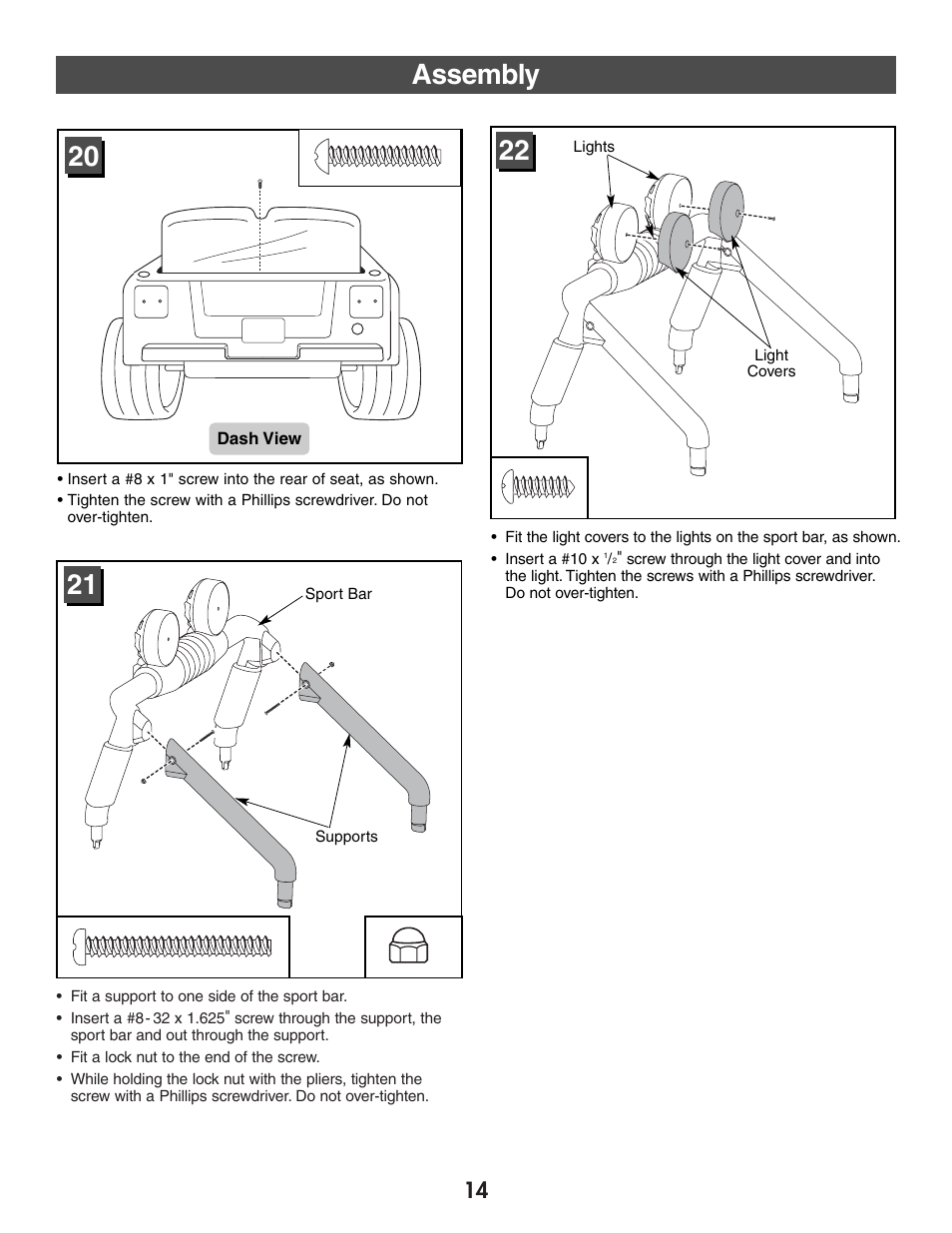 Assembly | Jeep WRANGLER B7659 User Manual | Page 14 / 28