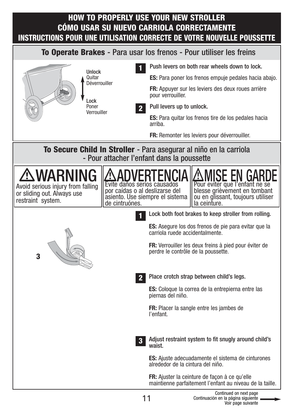 Ƽwarning, Ƽadvertencia, Ƽmise en garde | Jeep S51J-T-R2 User Manual | Page 11 / 20