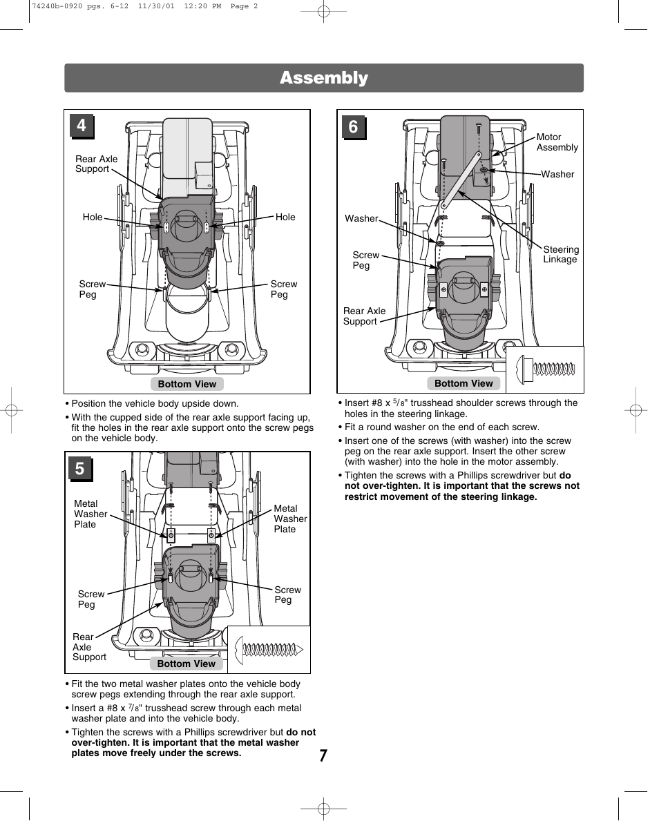 Assembly | Jeep 74240 User Manual | Page 7 / 20