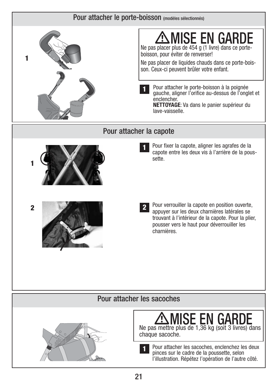 Ƽmise en garde | Jeep S58J-T-R2 User Manual | Page 21 / 27