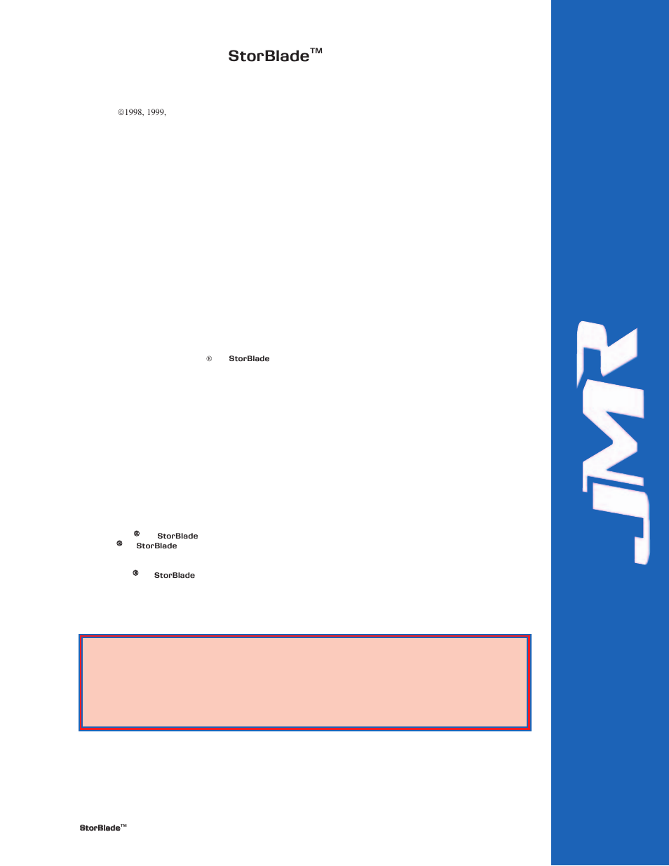 Storblade | JMR electronic 1U SCSI JBOD User Manual | Page 2 / 23