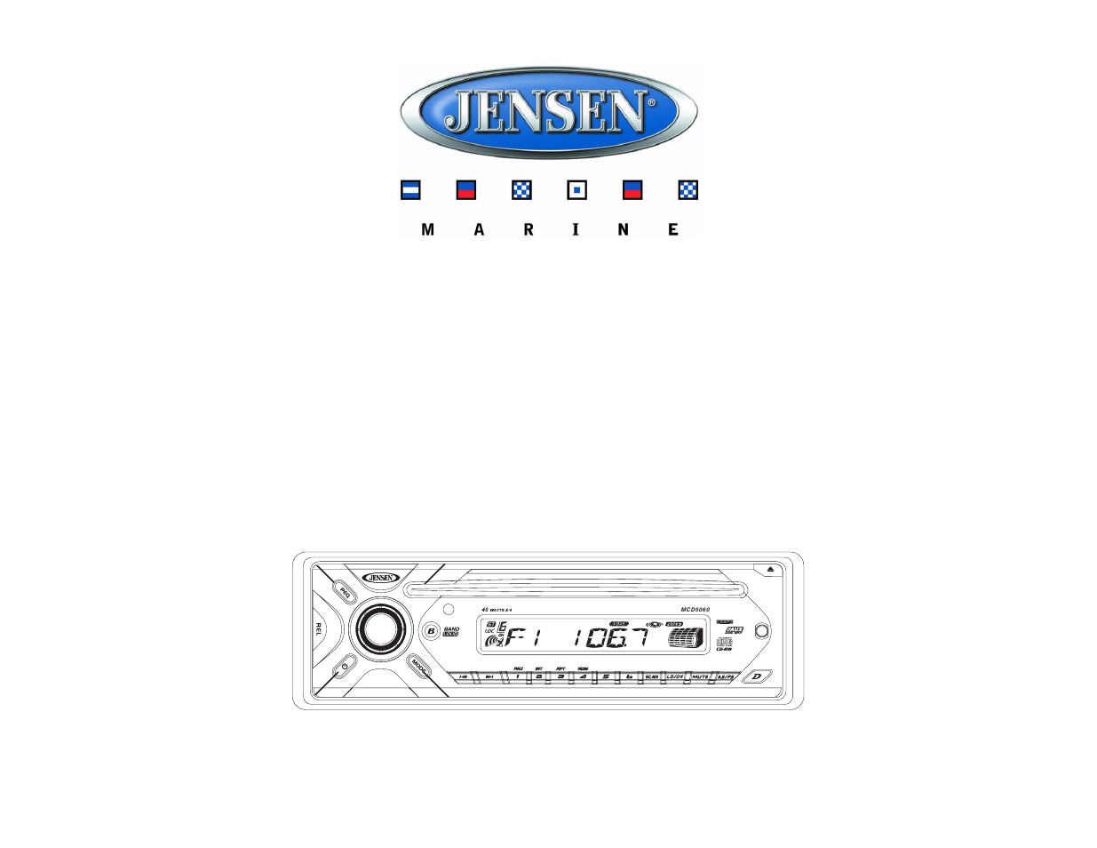 Jensen Marine Direct MCD5060 User Manual | 10 pages