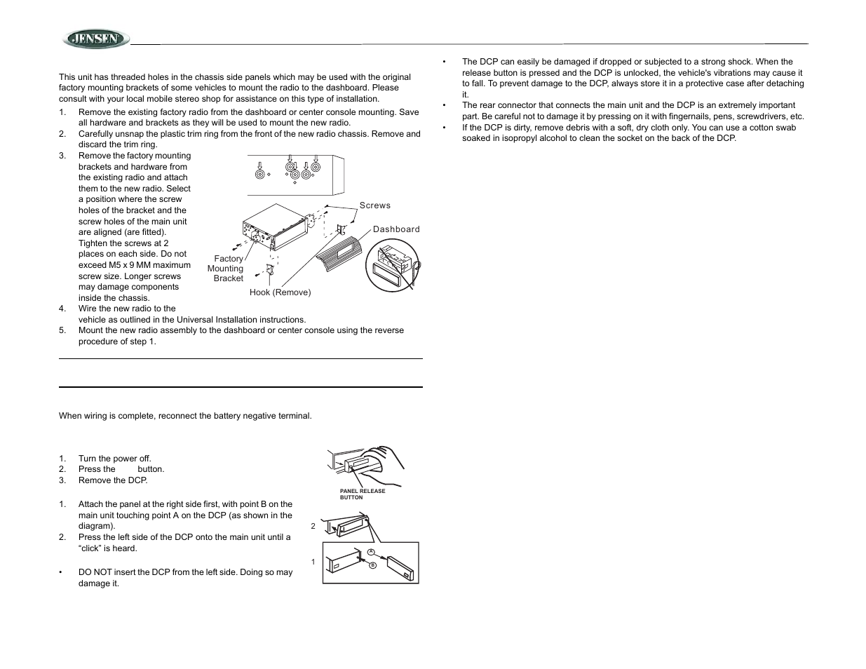 Mcd5060 | Jensen Marine Direct MCD5060 User Manual | Page 4 / 10