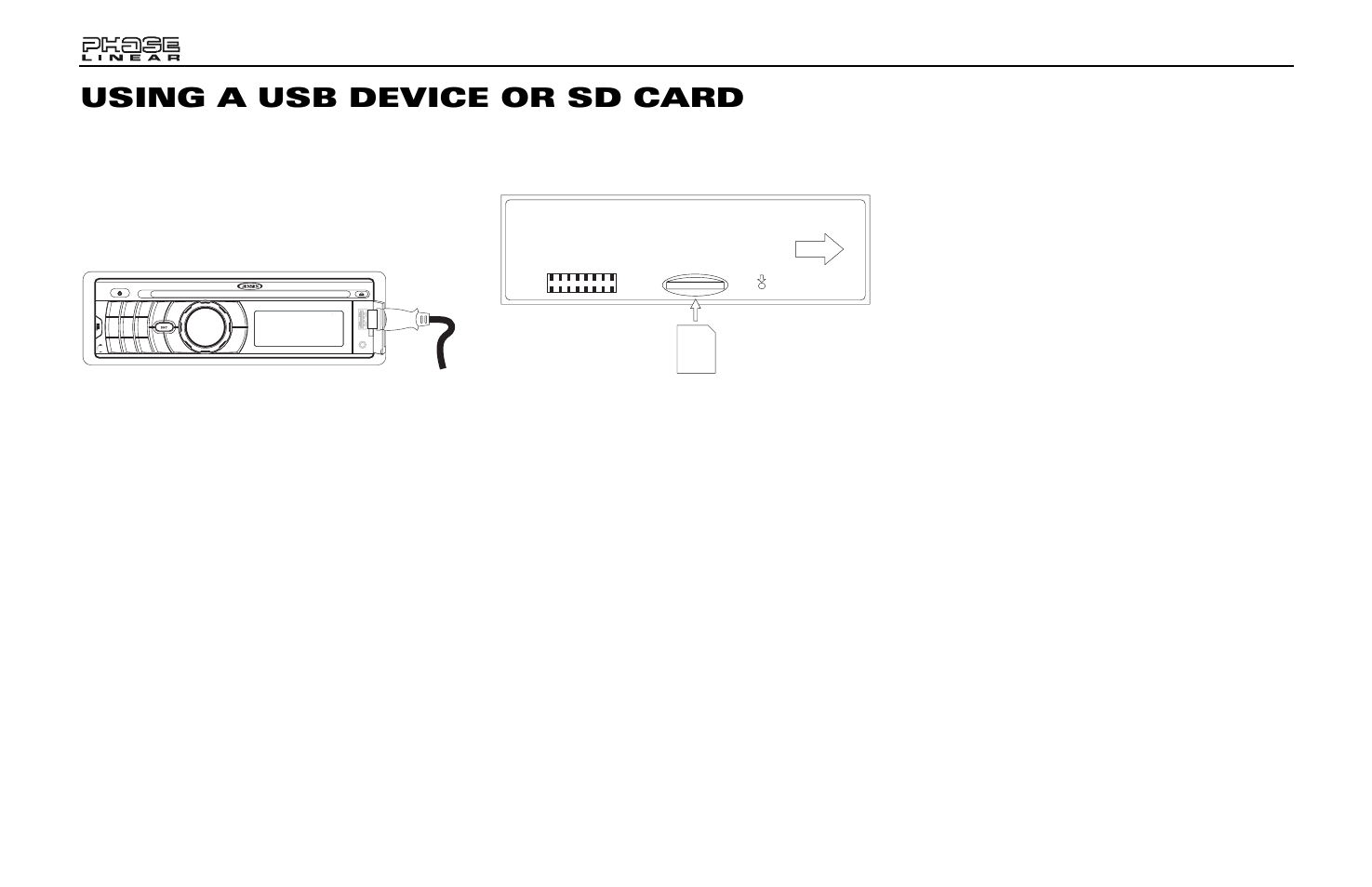 Using a usb device or sd card | Jensen Phase Linear BT1613 User Manual | Page 16 / 82