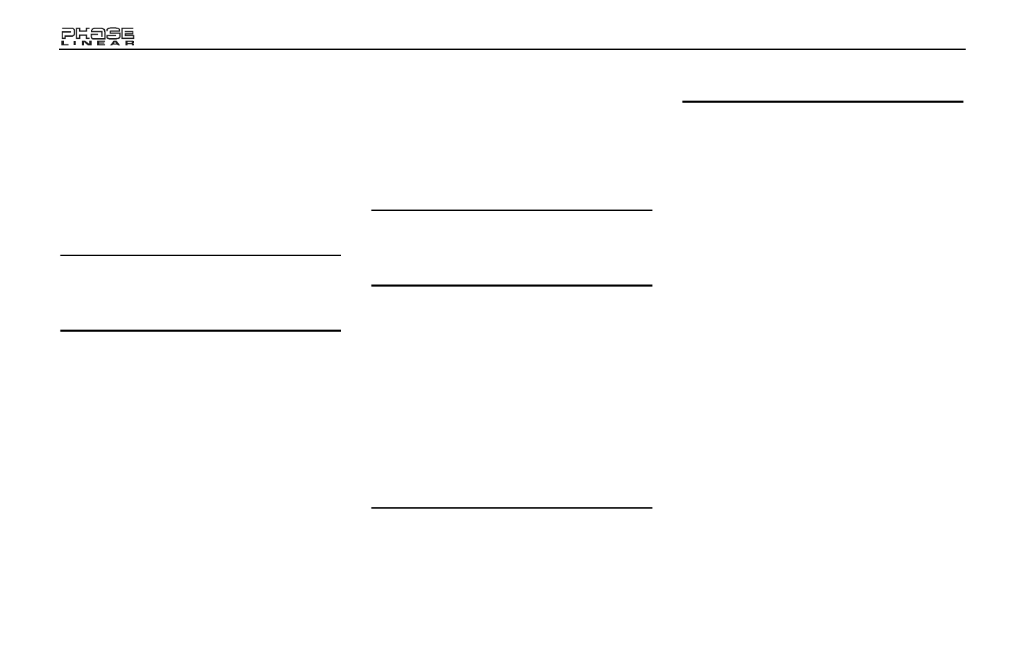 Jensen Phase Linear BT1613 User Manual | Page 6 / 82