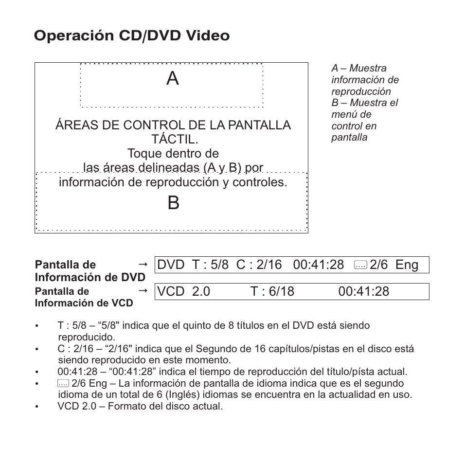 Operación cd/dvd video | Jensen VM9423 User Manual | Page 48 / 92