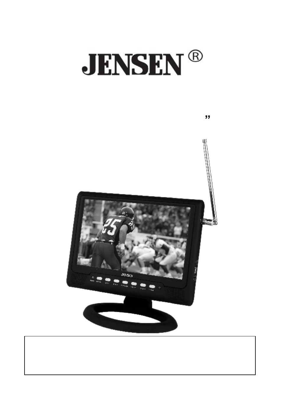 Jensen JDTV-1020 User Manual | 19 pages