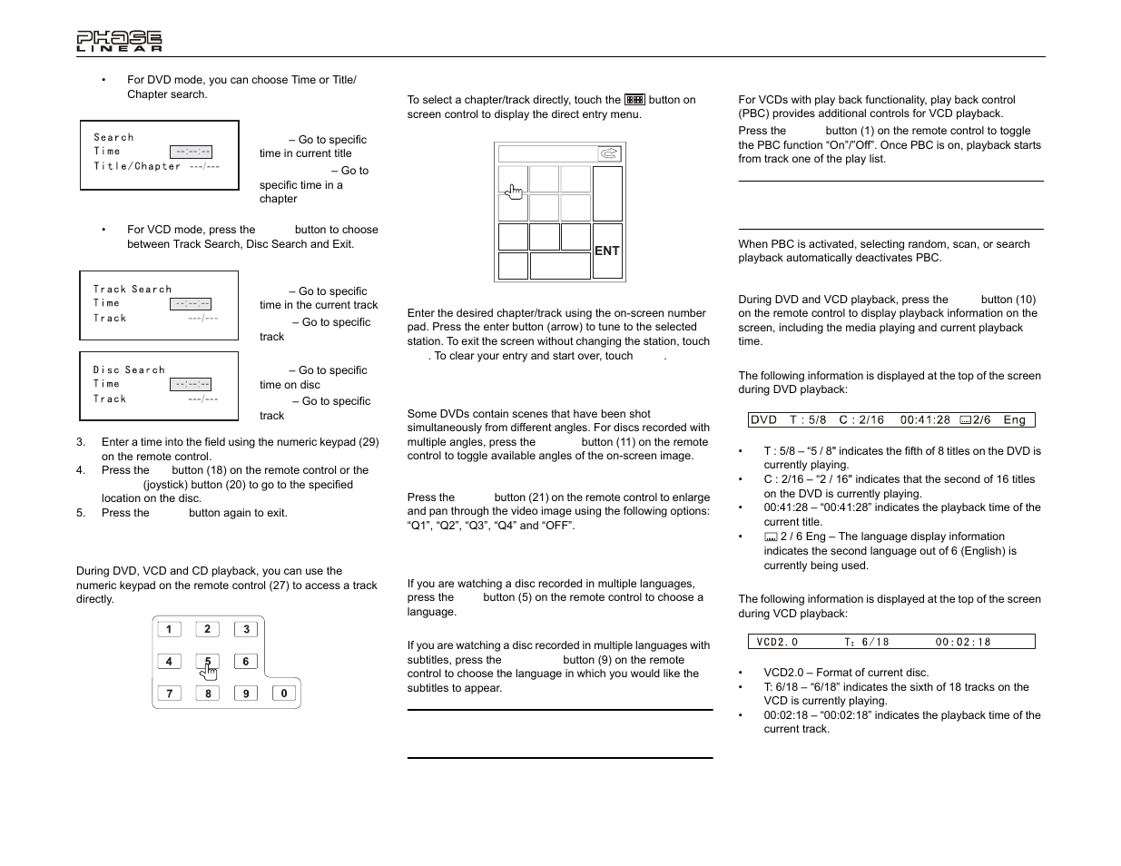 Jensen UV8 User Manual | Page 20 / 30