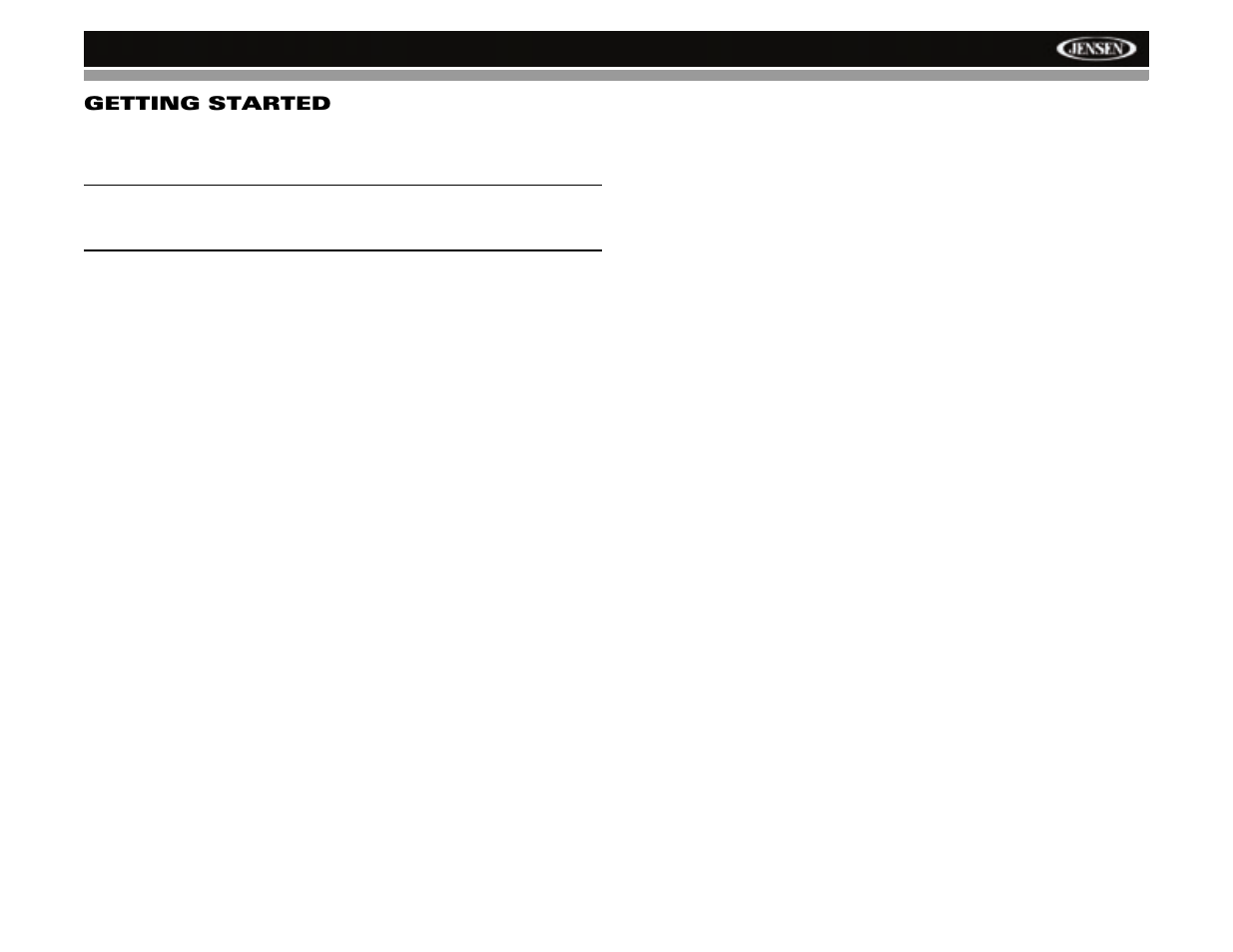 Nav101 getting started | Jensen NAV101 User Manual | Page 9 / 26