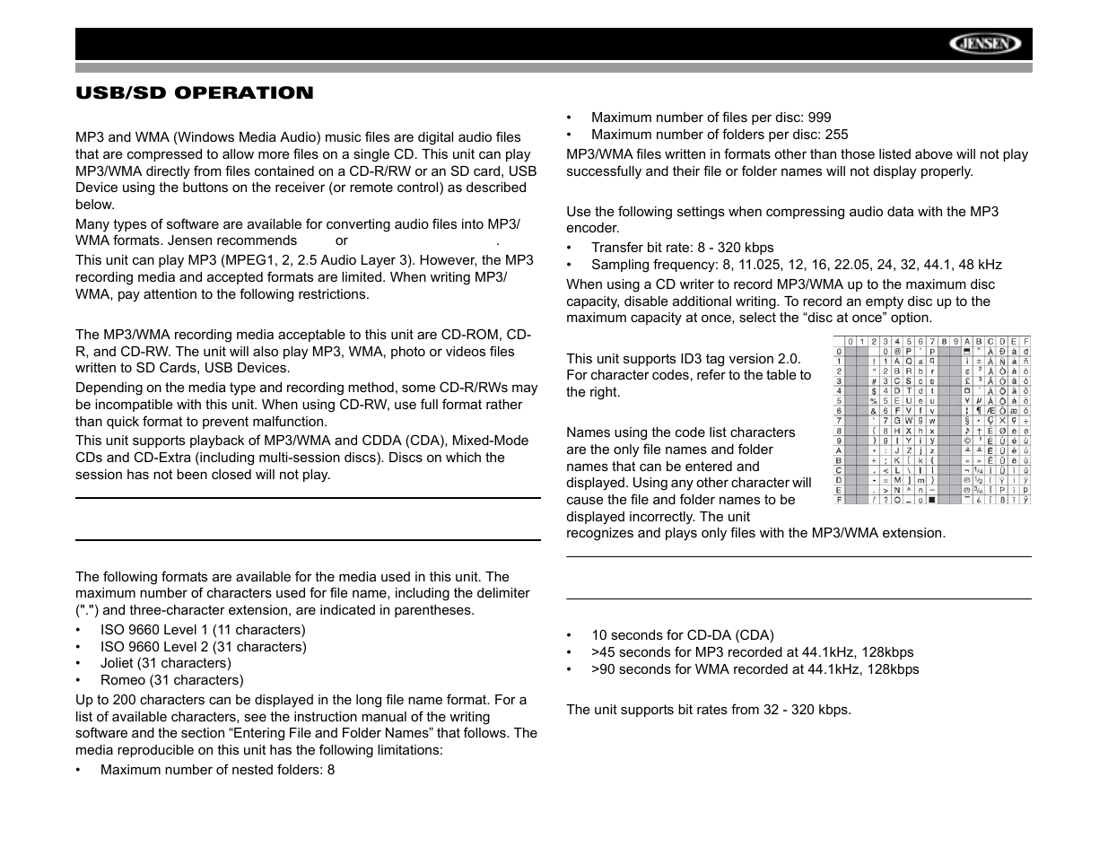 Jensen VM8012 User Manual | Page 17 / 24