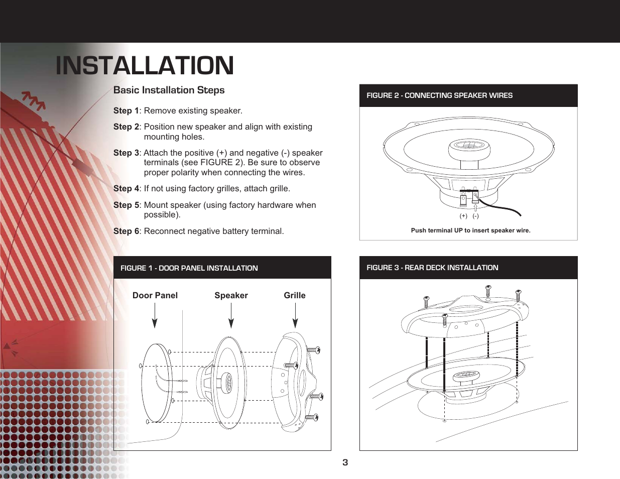 Installation | Jensen XRS Series User Manual | Page 5 / 10