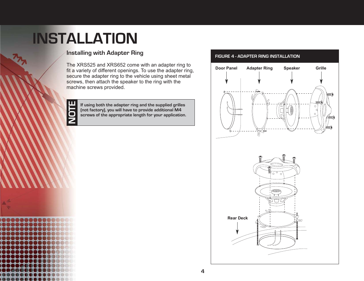 Installation | Jensen XRS Series User Manual | Page 6 / 10