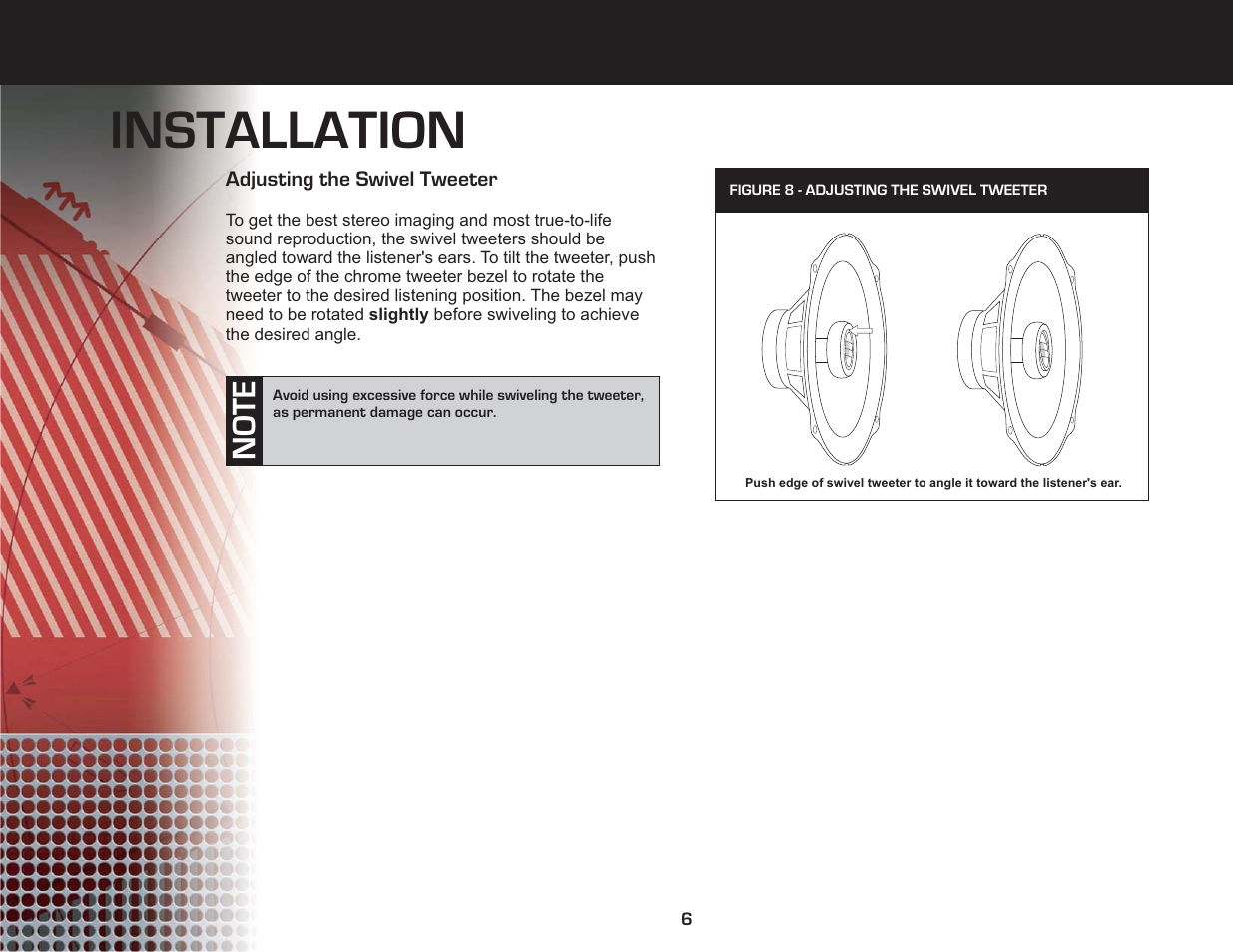 Installation | Jensen XRS Series User Manual | Page 8 / 10