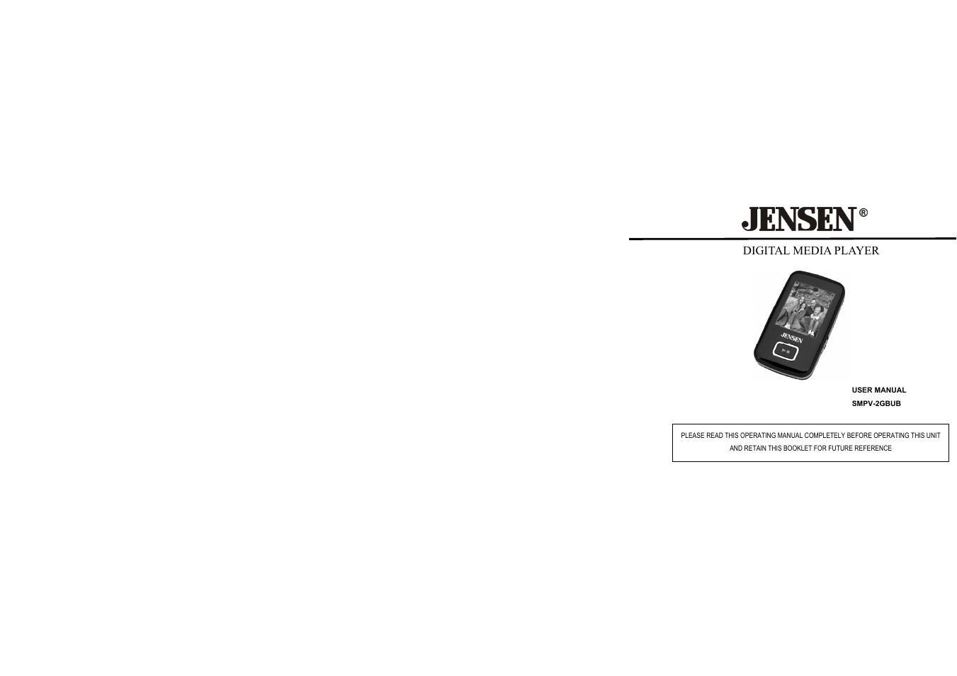 Jensen SMPV-xGBUB User Manual | 44 pages
