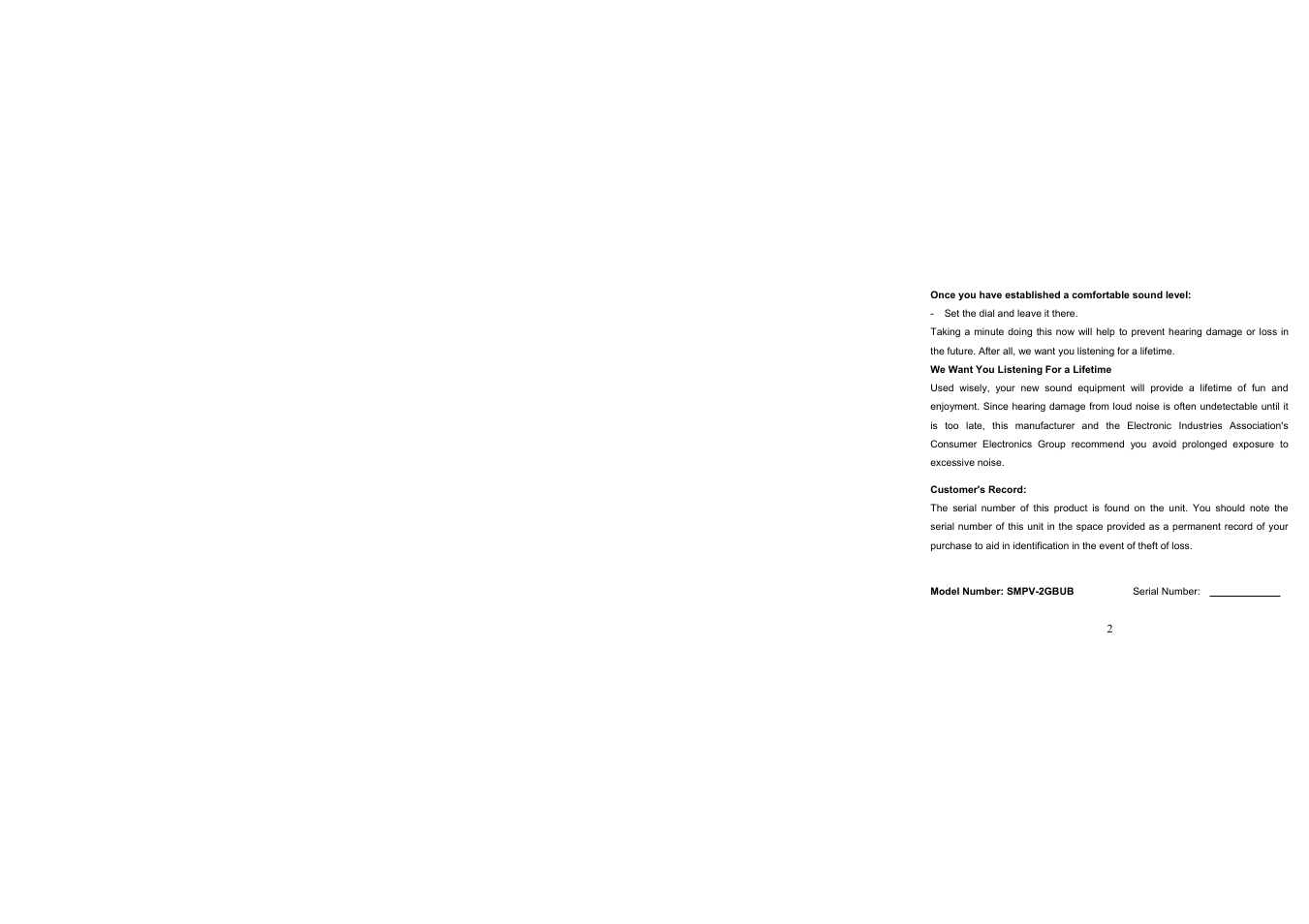 Jensen SMPV-xGBUB User Manual | Page 3 / 44