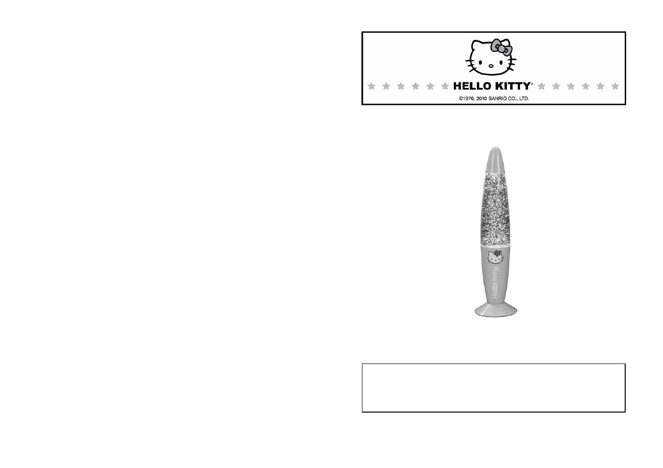 Jensen Hello Kitty KT3098 User Manual | 2 pages