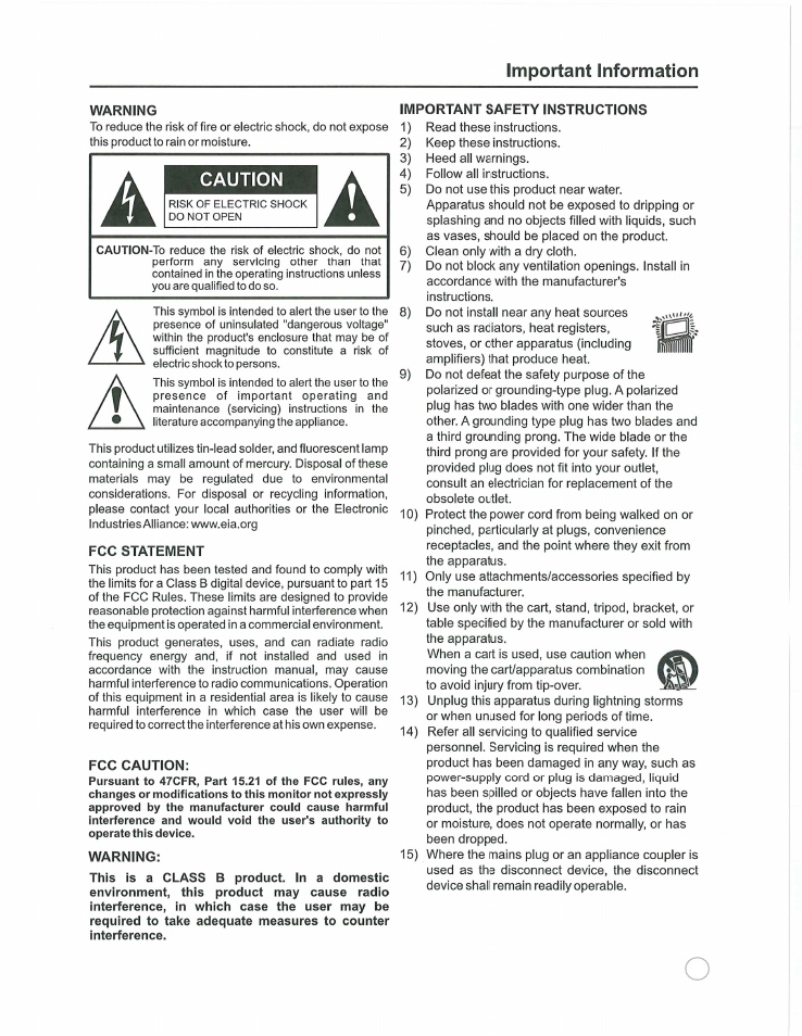 Jensen JE2608WV User Manual | Page 3 / 35