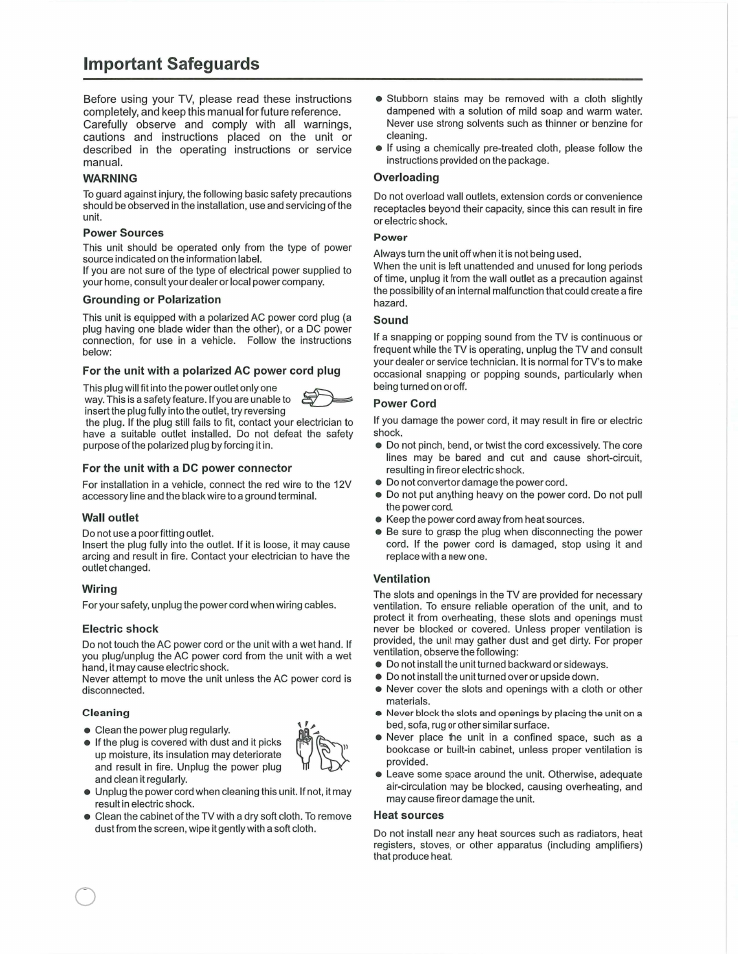 Jensen JE2608WV User Manual | Page 4 / 35