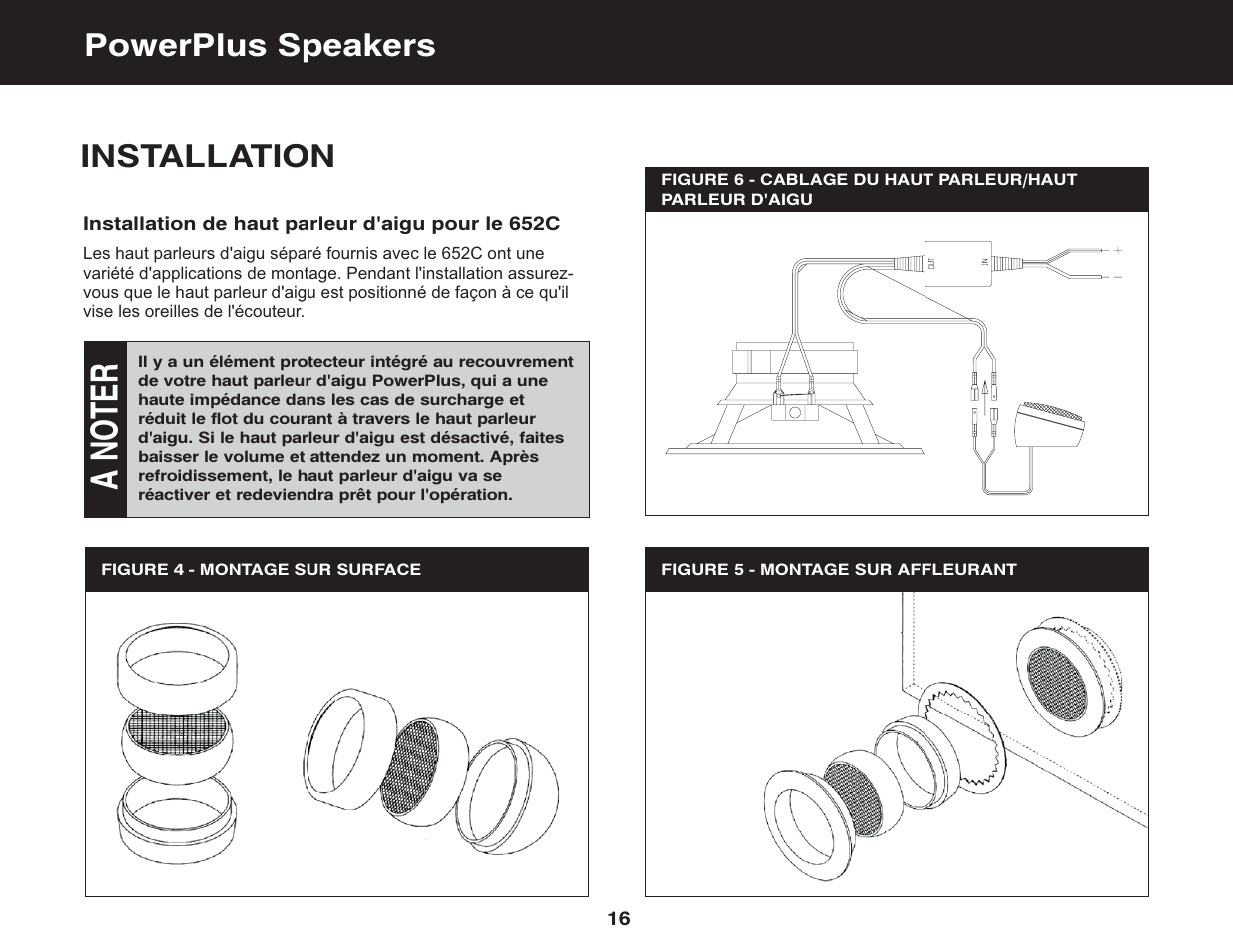 Installation, Powerplus speakers | Jensen PowerPlus 682 User Manual | Page 18 / 22