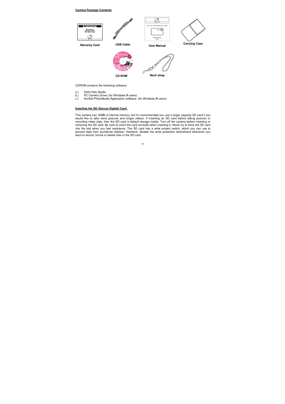 Jensen Hello Kitty KT7009A User Manual | Page 11 / 43
