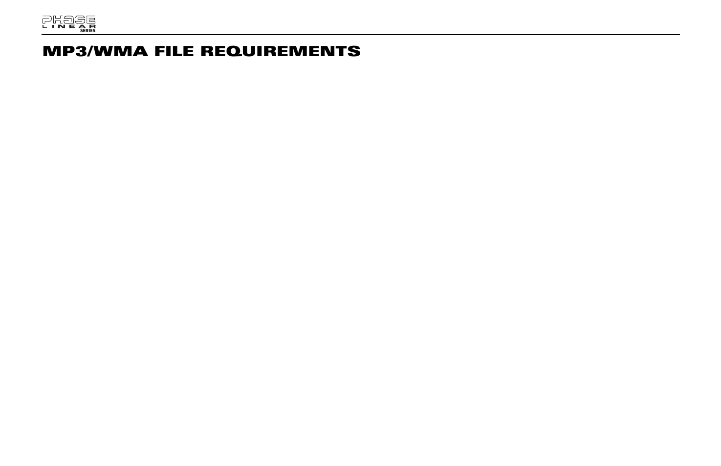 Mp3/wma file requirements | Jensen Phase Linear SD1413 User Manual | Page 12 / 23