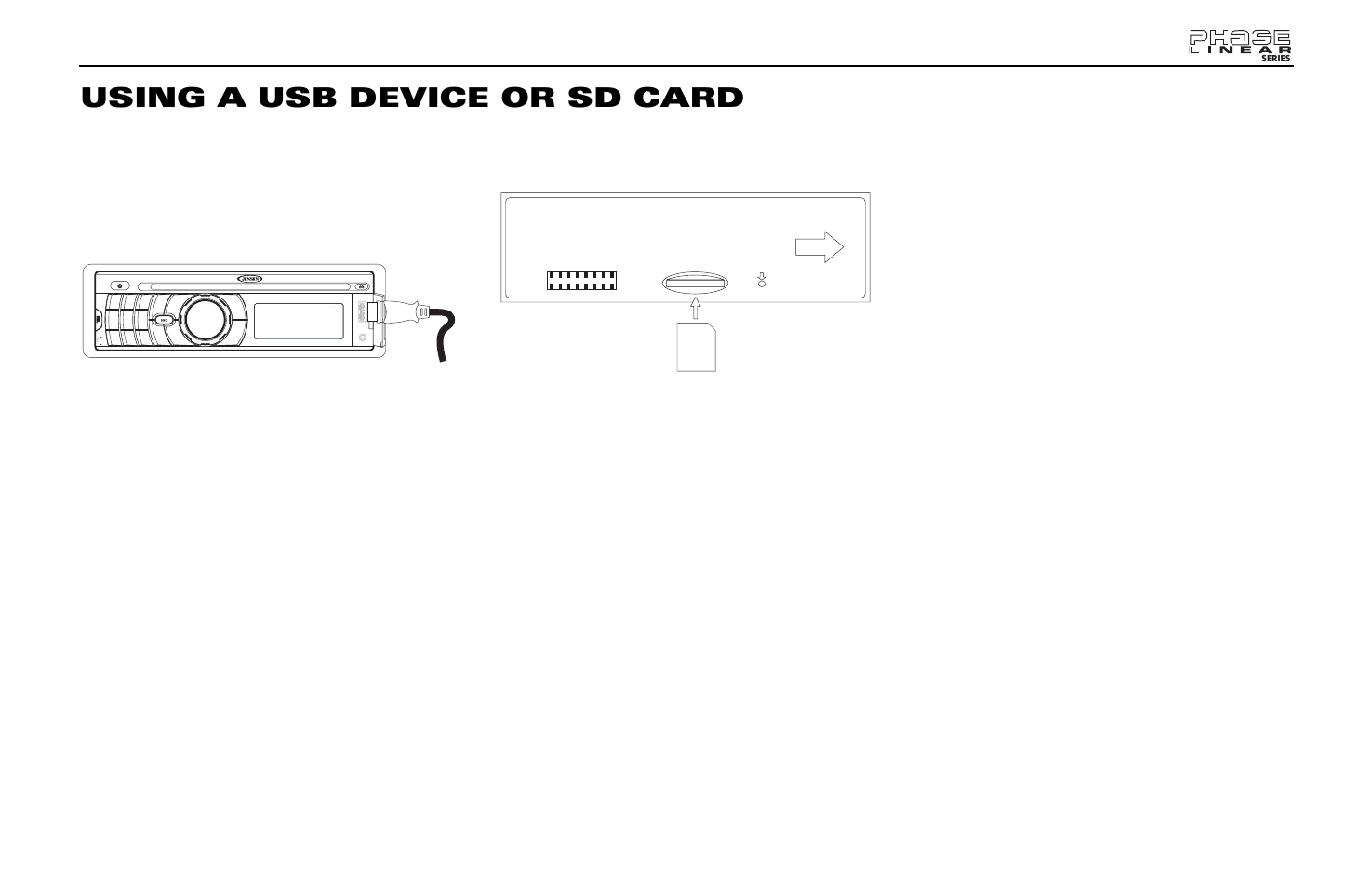 Using a usb device or sd card | Jensen Phase Linear SD1413 User Manual | Page 17 / 23