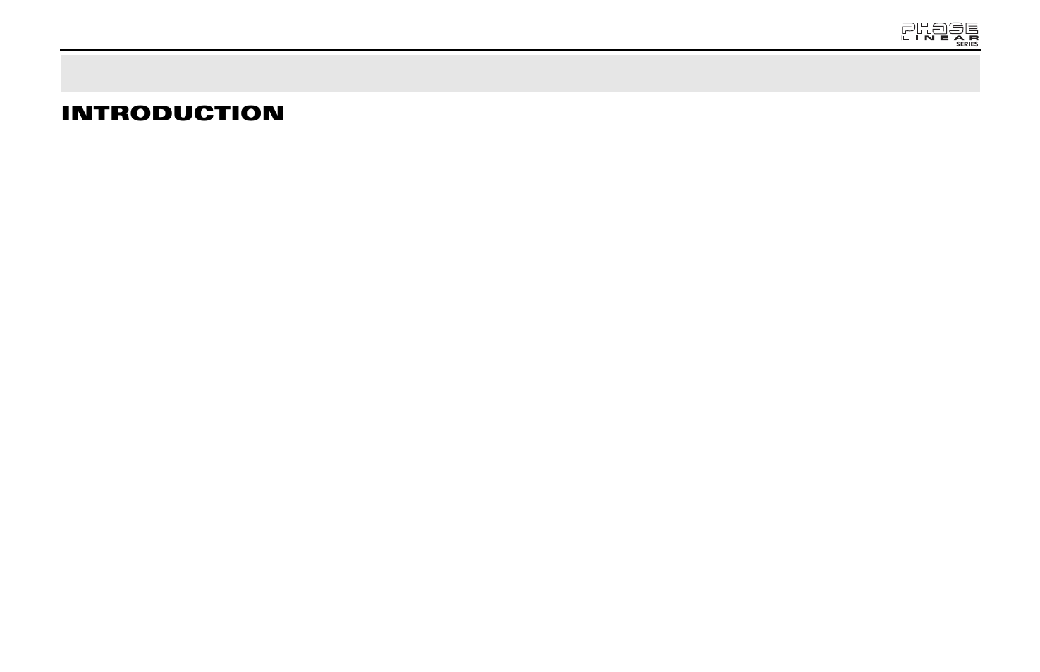 Introduction | Jensen Phase Linear SD1413 User Manual | Page 3 / 23