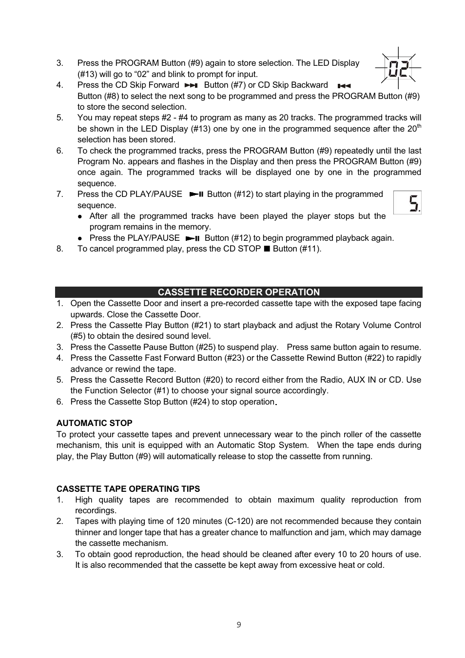 Jensen CD-545 User Manual | Page 10 / 13