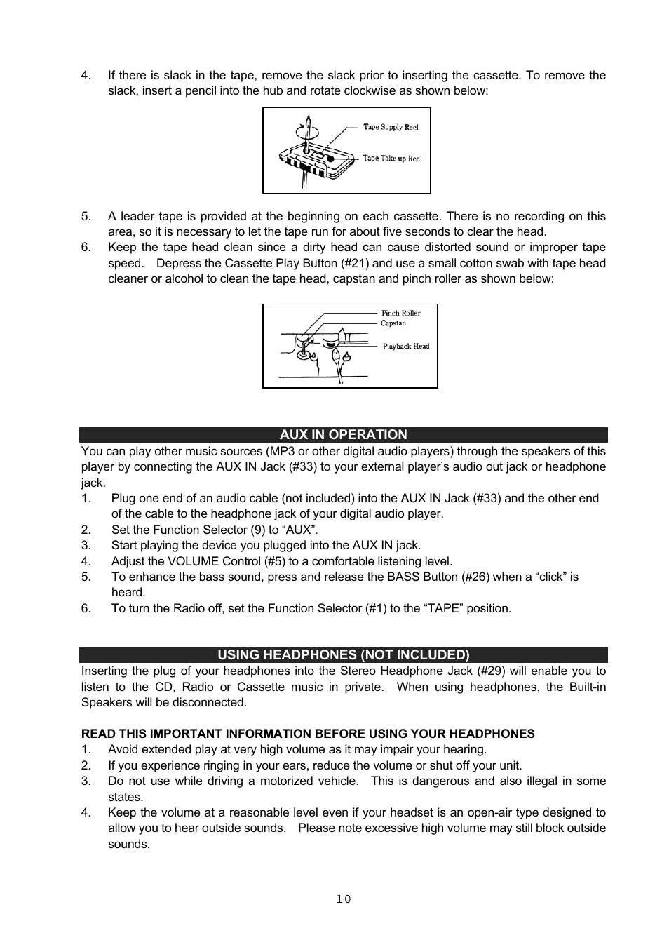 Jensen CD-545 User Manual | Page 11 / 13