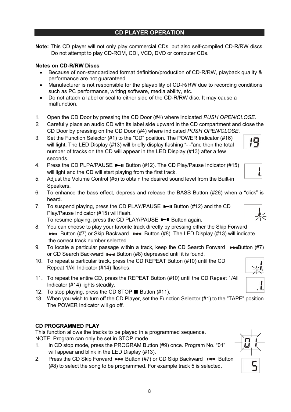 Jensen CD-545 User Manual | Page 9 / 13