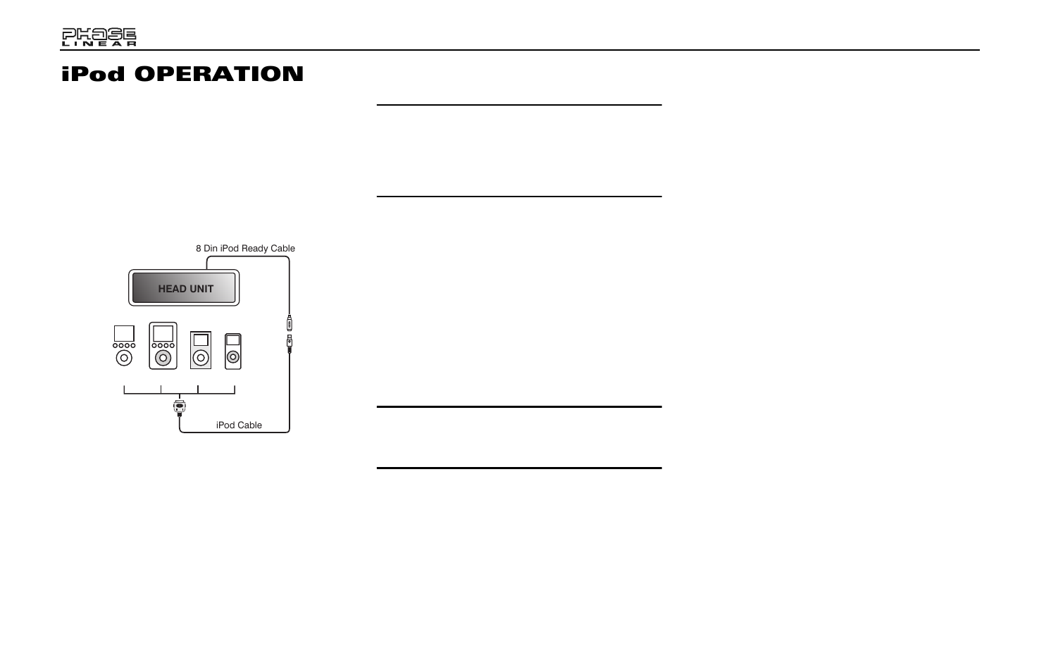 Ipod operation | Jensen Phase Linear SD1513 User Manual | Page 18 / 72