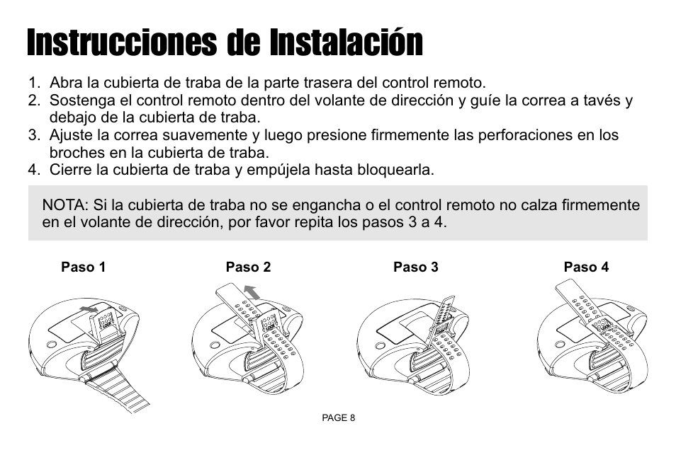 Instrucciones de instalación | Jensen IR30 User Manual | Page 10 / 20