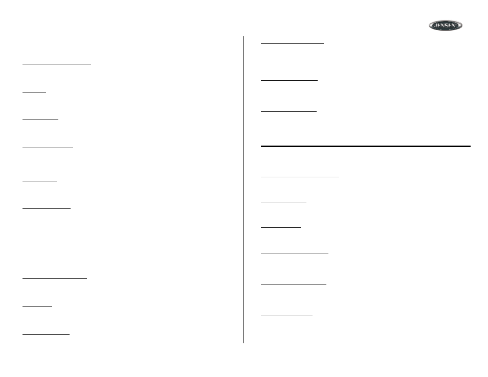 Operation (continued), Animation / menu operation (continued), Operación (continuado) | Animación / operación del menú (continuado), Opération (continué), Animation/opération du menu (continué), Mp7610 | Jensen MP7610 User Manual | Page 11 / 25